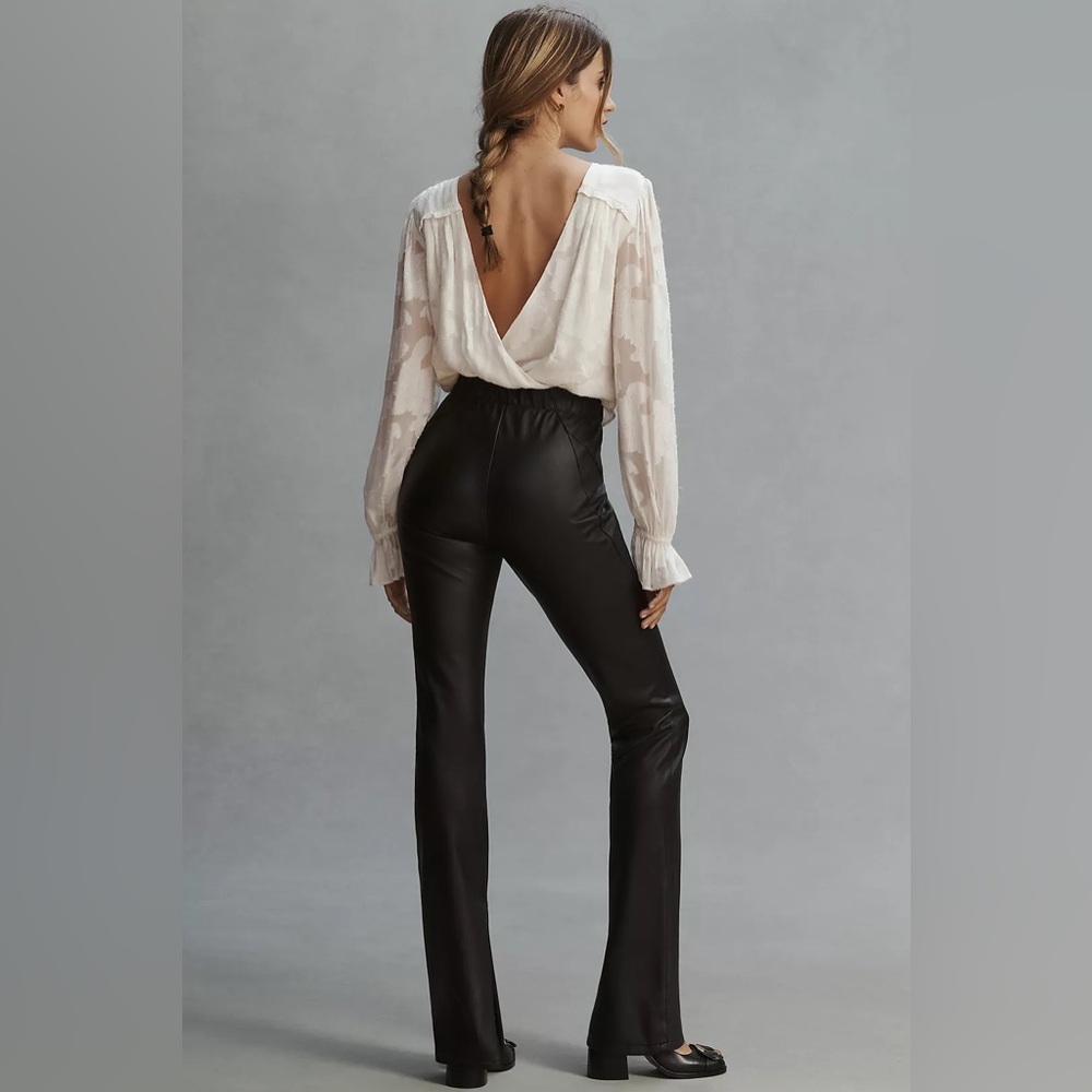 Anthropologie pilcro Glasgow‎ Faux Leather Pants with ankle zip
